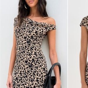 Reformation Leopard Print Mini Dress